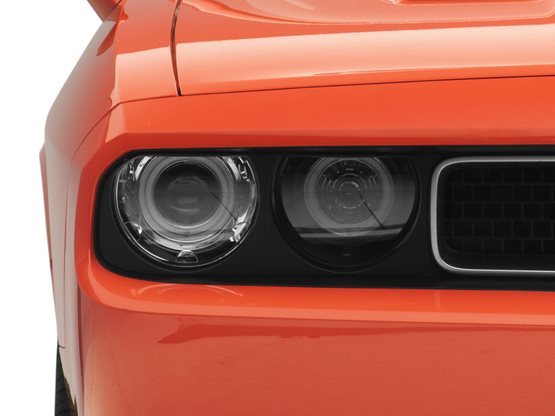 Raxiom for 2008-2014 Dodge Challenger Dual LED Halo Projector Headlights- Black Housing (Clear Lens) - Image 7