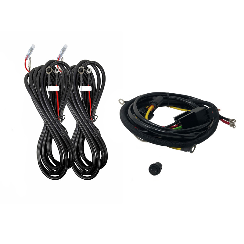 KC HiLiTES Platform One Profile SideCast 4-Light Wiring Kit for F150/Raptor/Super Duty