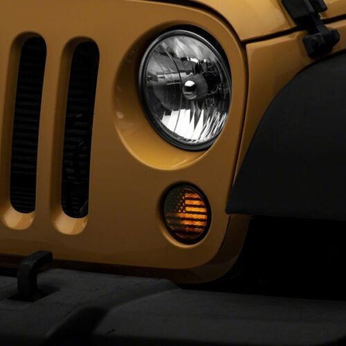 Raxiom Axial Series Turn Signal Lights Old Glory for 2007-2018 Jeep Wrangler JK - Image 4