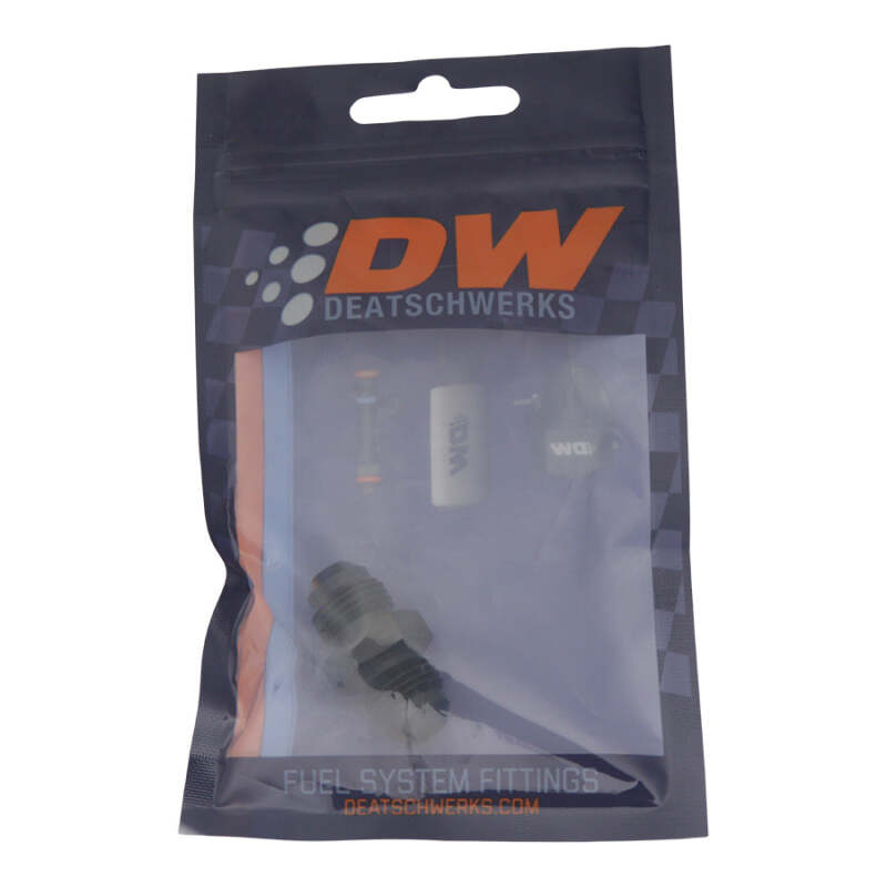 DeatschWerks 6AN Male Flare to 6AN Male Flare Coupler - Anodized Matte Black - Image 2