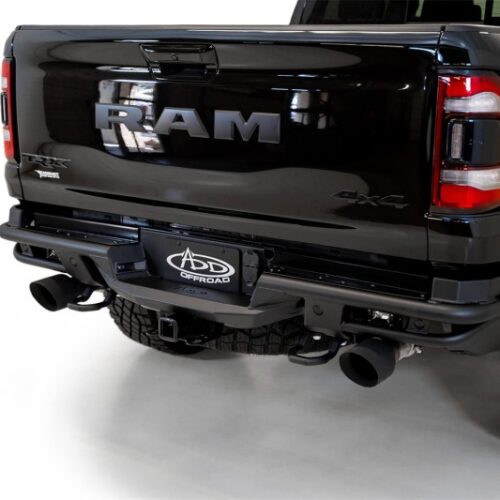 Addictive Desert Designs for 2021 Dodge RAM 1500 TRX PRO Bolt-On Rear Bumper w/ Sensors