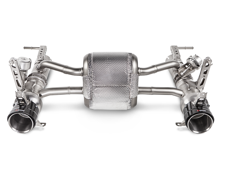 Akrapovic Slip-On Line (Titanium) w/ Carbon Tips for 16-17 Ferrari 488 GTB/488 Spyder - Image 2