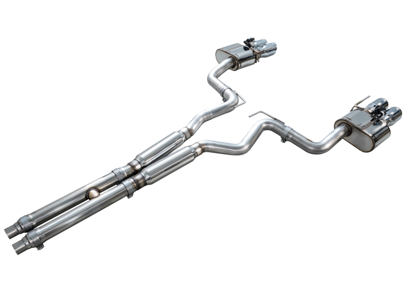 AWE Tuning SwitchPath Exhaust - Chrome Silver Tips for 18-23 S550 Mustang GT - Image 8