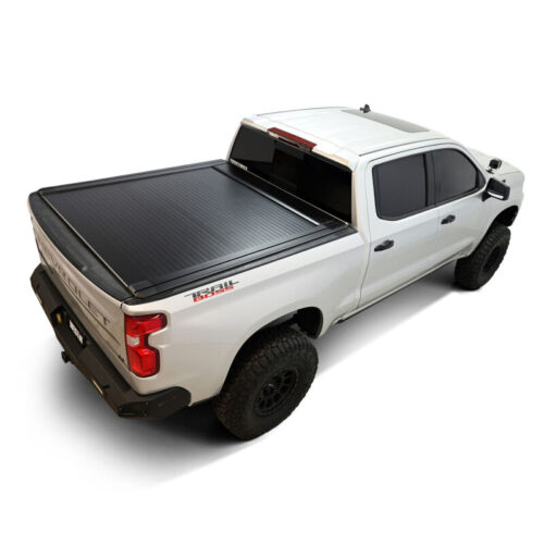 Westin 19-26 GM Silverado/Sierra 1500 5ft 8in Bed Manual Retractable Tonneau Cover - Black - Image 6