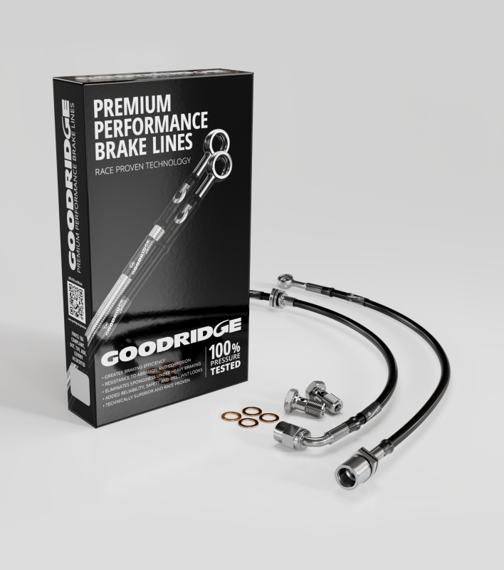 Goodridge 02-07 Mitsubishi Lancer Stainless Steel Front Brake Lines - Image 2