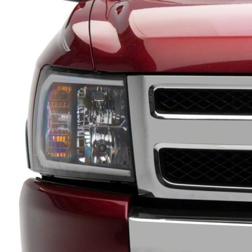 Raxiom for 2007-2013 Chevrolet Silverado 1500 Axial Headlights w/ SEQL LED Bar- Black Housing (Clear Lens) - Image 10