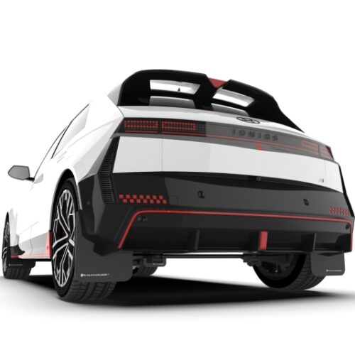 Rally Armor 25-26 Hyundai Ioniq 5 N Black Mud Flap w/Red Logo - Image 8