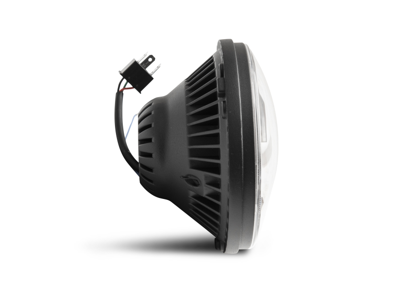 Raxiom for 2007-2018 Jeep Wrangler JK Axial Series LED Headlights- Black Housing (Clear Lens) - Image 6