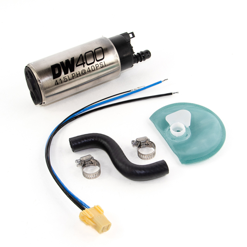 DeatschWerks 415LPH DW400 In-Tank Fuel Pump w/ 9-1044 Install Kit for 1985-1997 Ford Mustang Cobra