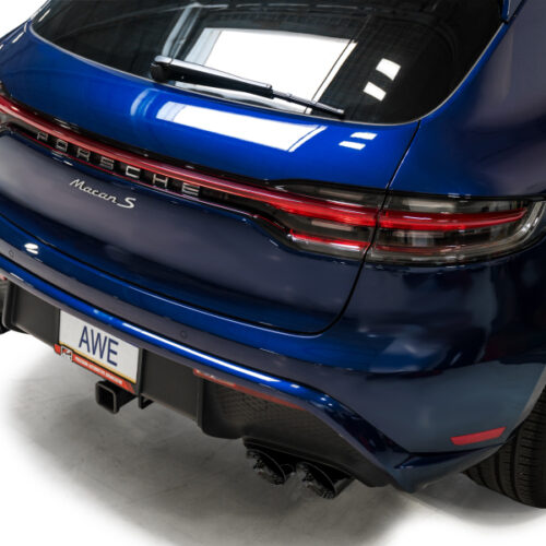 AWE Tuning Touring Edition Cat-Back Exhaust w/ Diamond Black Tips for 2022+ Porsche Macan 2.9TT - Image 4