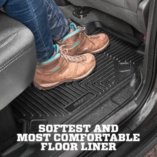 Husky Liners 2024 Toyota Tacoma Crew Cab w/Automatic Trans. X-act Contour Front Floor Liner - Black - Image 7