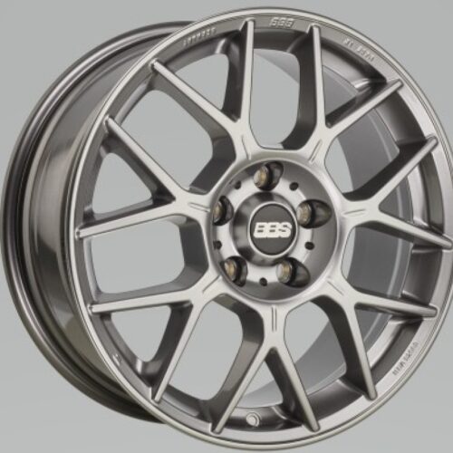 Alternative view of BBS XR 18x8 5x100 ET45 Gloss Platinum Wheel - 70mm PFS/Clip Required
