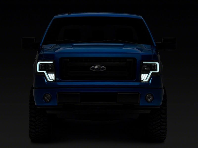 Raxiom for 2009-2014 Ford F-150 Axial G4 Light Bar Switchback Projector Headlights- Blk Housing (Clear Lens) - Image 7
