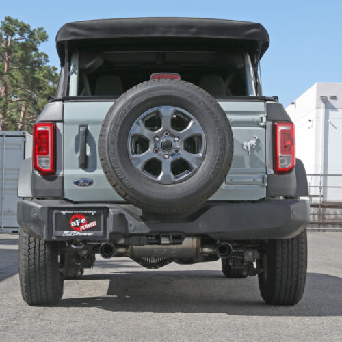 aFe Power Vulcan 3in 304 SS Axle-Back Exhaust 2021 Ford Bronco L4-2.3L (t)/V6-2.7L (tt) w/ Black Tips - Image 5
