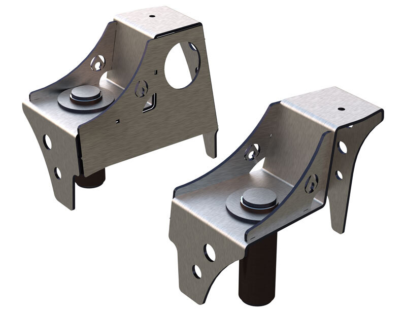 Artec Industries 97-06 Jeep Wrangler TJ Front Frame Coil Buckets For OEM Bumpstops
