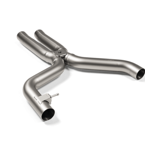 Akrapovic Link pipe w/o Resonator (Titanium) for 2021+ BMW G87 M2, G80 M3 & G82 M4 Evolution Short