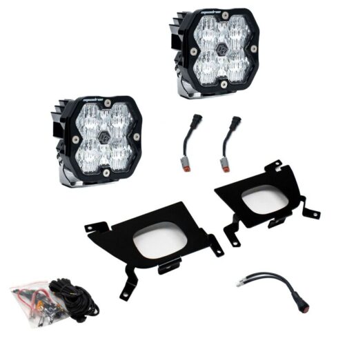 Baja Designs 19-22 Chevy 1500 / 20-22 2500/3500 Squadron Sport 2.0 Fog Pocket Kit (WC) - Clear
