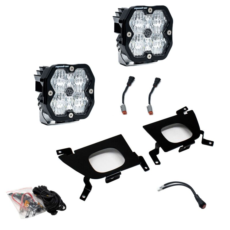 Baja Designs 19-22 Chevy 1500 / 20-22 2500/3500 Squadron Sport 2.0 Fog Pocket Kit (WC) - Clear