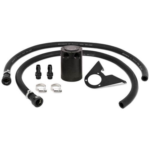 Mishimoto Baffled Oil Catch Can - PCV Side - Black for 2021+ Ford Bronco 2.3L - Image 2