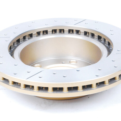 DBA 09-15 Toyota Landcruiser / 10-13 Lexus GX460 Front Drilled & Slotted Street Series Rotor - Image 3