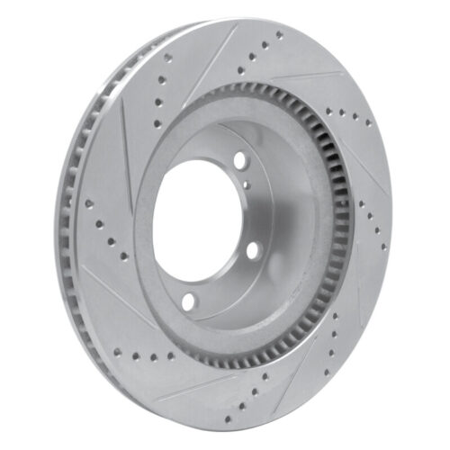 DFC 07-22 Lexus LX570 Front Right Drilled & Slotted Silver Brake Rotor - Image 4