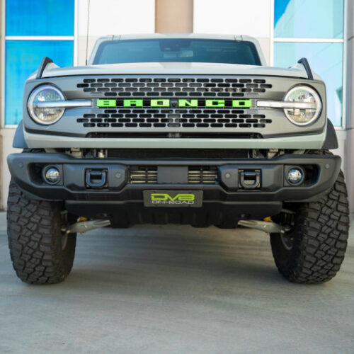 DV8 Offroad 2021 Ford Bronco Capable Bumper Slanted Front License Plate Mount - Image 4