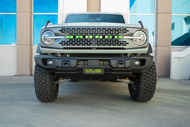 DV8 Offroad 2021 Ford Bronco Capable Bumper Slanted Front License Plate Mount - Image 4