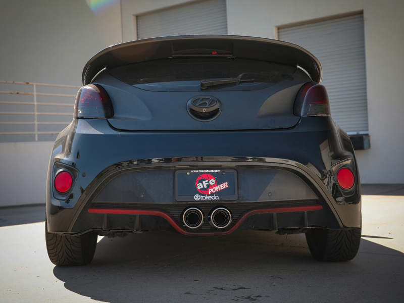 aFe Power Takeda 13-17 Hyundai Veloster L4-1.6L 2-1/2in 304 SS Axle-Back Exhaust w/ Polished Tips - Image 7