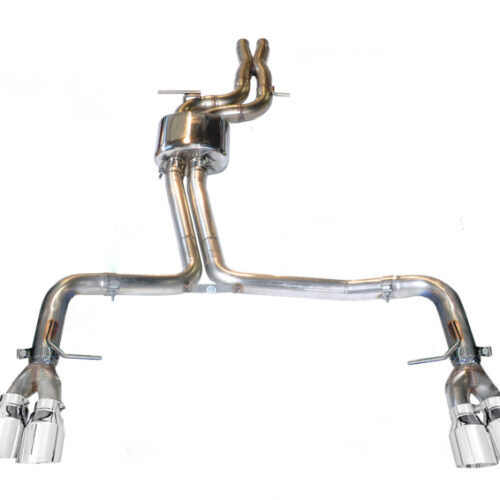 AWE Tuning Track Edition Exhaust - Chrome Silver Tips (102mm) for Audi B8.5 S4 3.0T