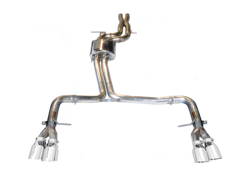 AWE Tuning Track Edition Exhaust - Chrome Silver Tips (102mm) for Audi B8.5 S4 3.0T