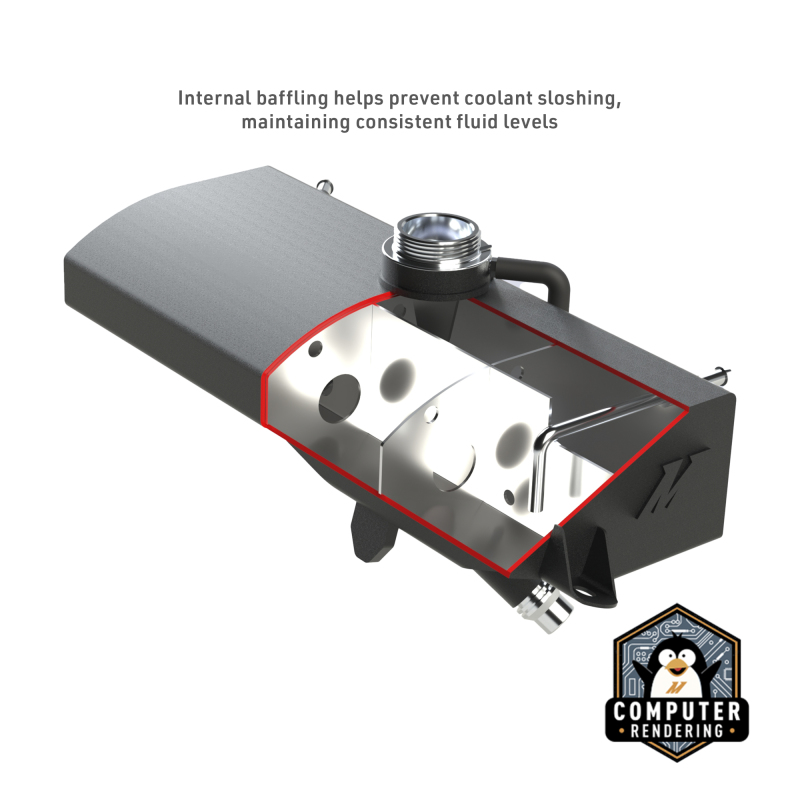 Mishimoto Expansion Tank - Micro-Wrinkle Black for 2015+ Ford F-150 Aluminum - Image 6
