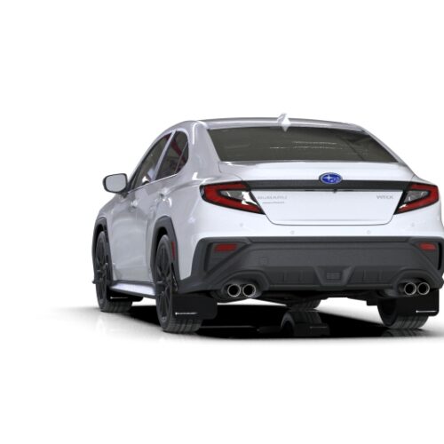 Alternative view of Rally Armor 22-26 Subaru WRX Black UR Mud Flap w/White Logo