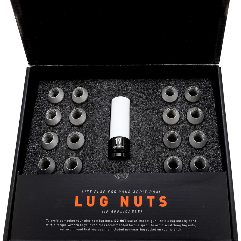 Mishimoto Steel Locking Lug Nuts M14x1.5 20pc Set Black - Image 5