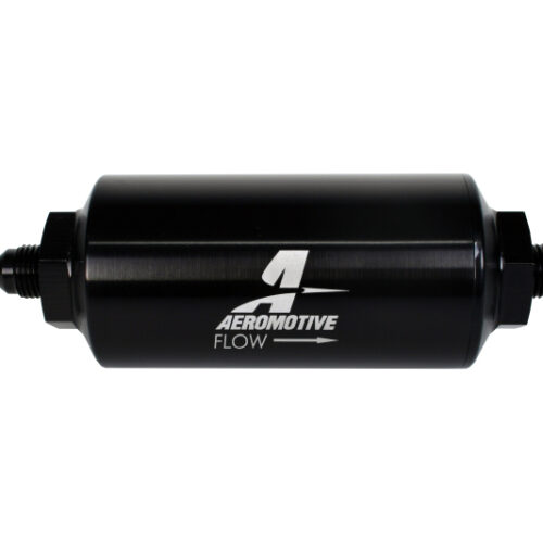 Aeromotive In-Line Filter - (AN-6 Male) 40 Micron Stainless Mesh Element Bright Dip Black Finish - Image 5
