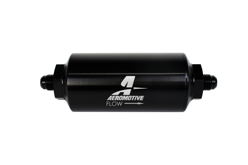 Aeromotive In-Line Filter - (AN-6 Male) 40 Micron Stainless Mesh Element Bright Dip Black Finish - Image 5