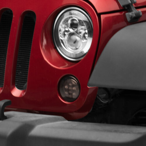 Raxiom for 2007-2018 Jeep Wrangler JK Axial Series LED Amber Turn Signals (Smoked)