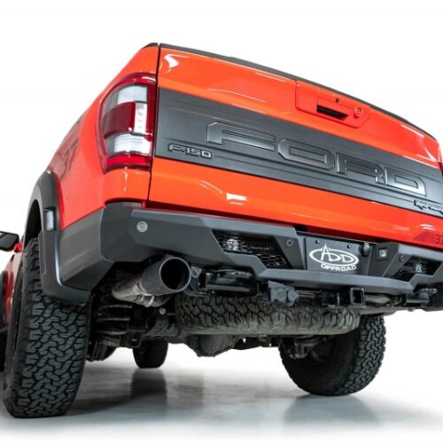 Addictive Desert Designs for 2022+ Ford Raptor Stealth Fighter R Bumper w/ 2 Cube Lights - Hammer Black - Image 3