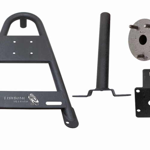 Alternative view of Fishbone Offroad 2020+ Jeep Gladiator JT In-Bed Tire Carrier