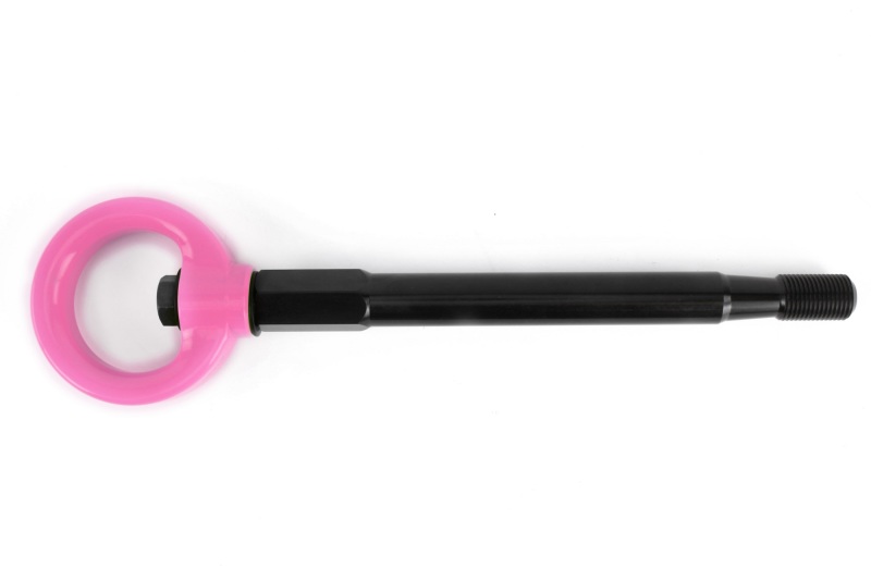 PERRIN 08-14 Subaru WRX & STI / 08-11 Impreza / 05-09 Legacy Tow Hook Kit (Front) - Hyper Pink - Image 3