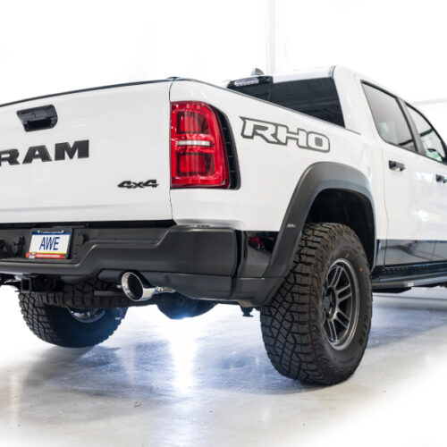 AWE Tuning Cat-Back Exhaust - Chrome Silver Tips for 2025+ RAM 1500 RHO 3.0 I6 TT 0FG Dual Rear Exit - Image 5