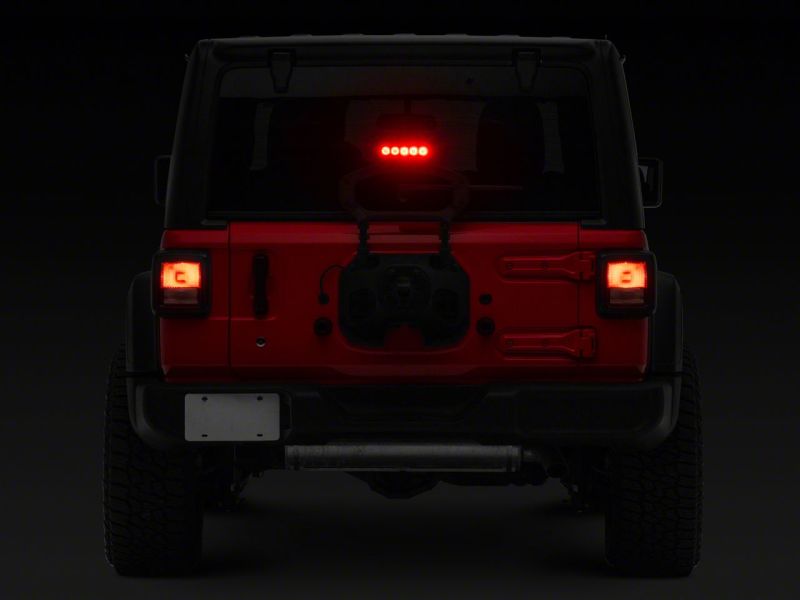 Raxiom for 2018-2023 Jeep Wrangler JL Axial Series LED Third Brake Light- Red - Image 9