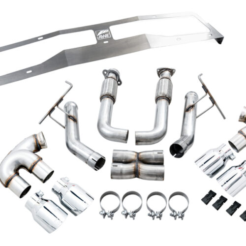 AWE Tuning Track Edition Exhaust - Quad Chrome Silver Tips for 2020 Chevrolet Corvette (C8) - Image 6
