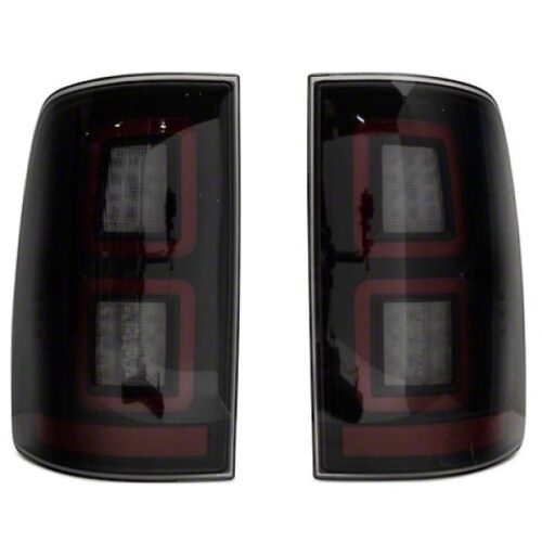 Alternative view of Raxiom for 2009-2018 Dodge RAM 1500 LED Tail Lights- Black Housing (Smoked Lens)