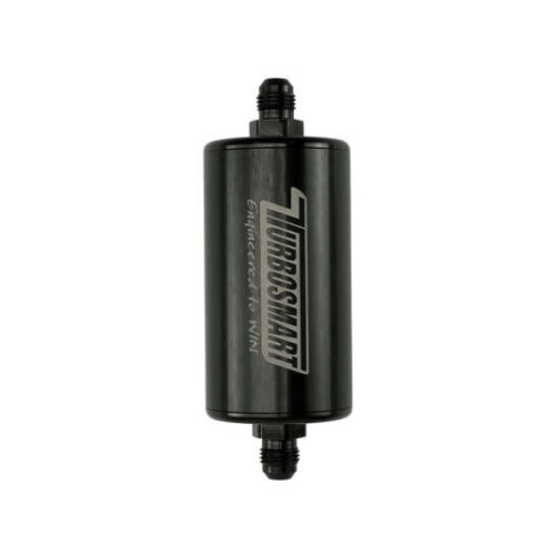 Turbosmart 10um 6AN Inline Fuel Filter - Black