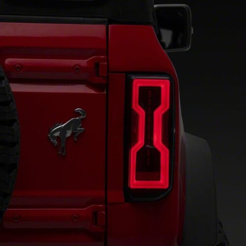 Raxiom for 2021-2026 Ford Bronco Axial Series LED Tail Lights- Black Housing- Smoked Lens - Image 8
