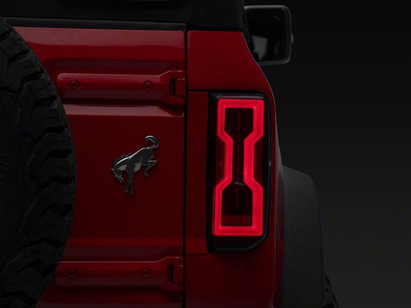 Raxiom for 2021-2026 Ford Bronco Axial Series LED Tail Lights- Black Housing- Smoked Lens - Image 8