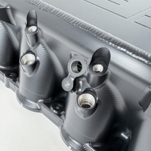 CSF Gen 2 B58 Race X Charge-Air-Cooler Manifold - Thermal Black Finish - Image 9