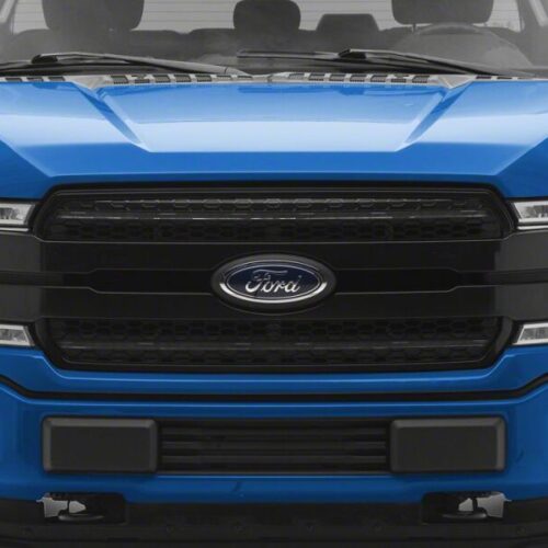 Raxiom for 2018-2020 Ford F-150 CXR Series LED Upper Replacement Grille with White DRL- Black - Image 9