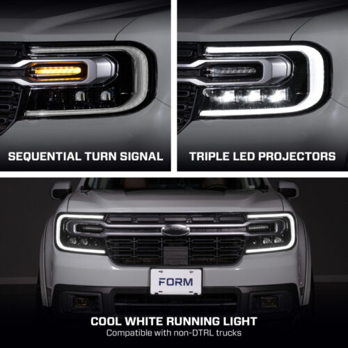 Form Lighting 22-24 Ford Maverick Sequential LED Projector Headlights (Pair) - Image 4