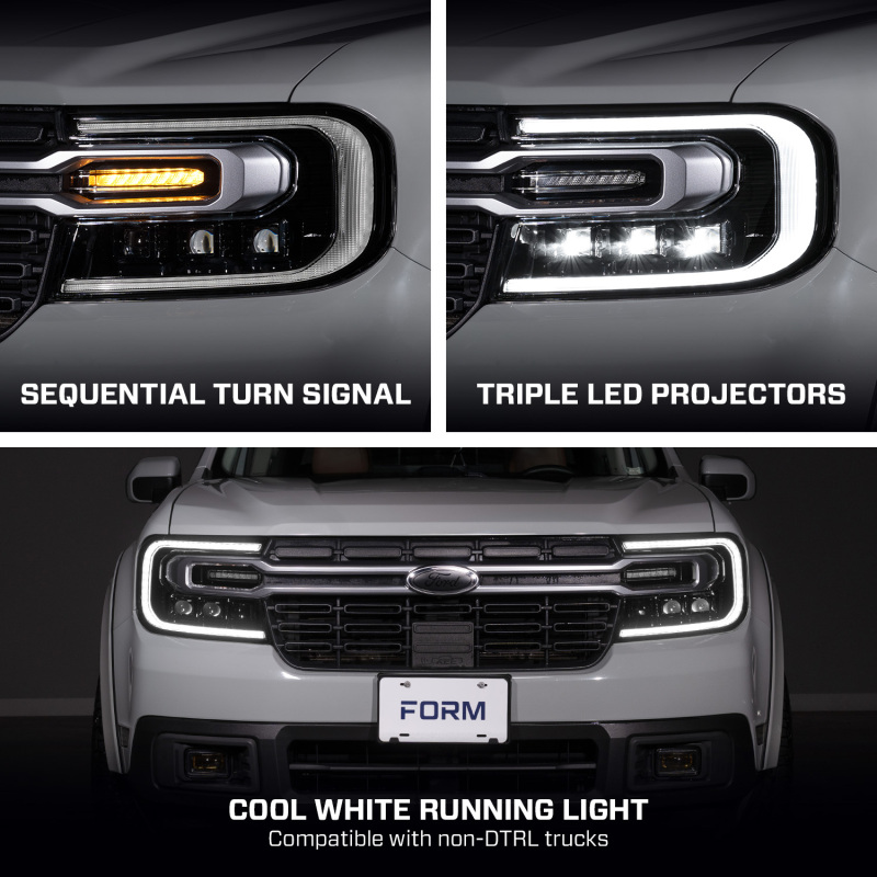 Form Lighting 22-24 Ford Maverick Sequential LED Projector Headlights (Pair) - Image 4